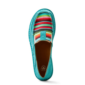 10050955 Ariat Ladies Cruiser Teal/Suede/Striking Serape