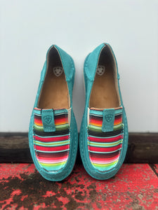 10050955 Ariat Ladies Cruiser Teal/Suede/Striking Serape