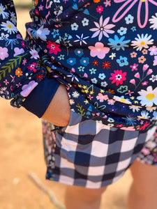 Dusty Wattle Ladies Footy Shorts Bloom