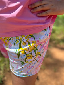 Dusty Wattle Ladies Footy Shorts Posey