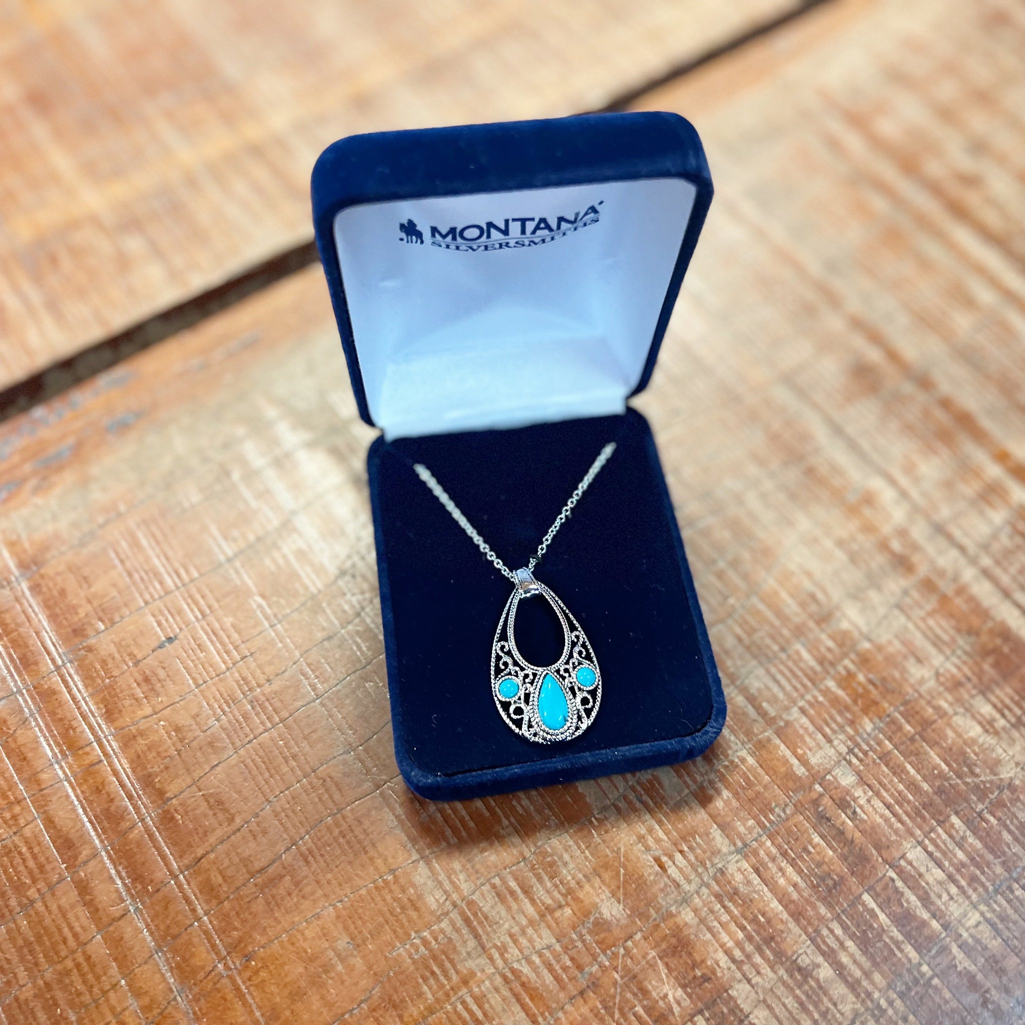 Montana Silversmith New World Stone Teardrop Necklace