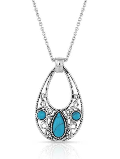 Montana Silversmith New World Stone Teardrop Necklace